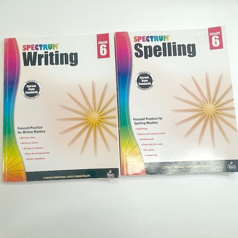Homeschool Spectrum 6th‎ Grade Workbooks Writing Spelling
